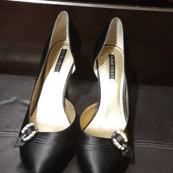 Nine West Faux Satin Highheel Shoes - Picture 2 of 8